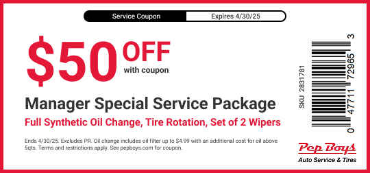 Coupons for Oil Changes, Tires, Brakes &amp; More